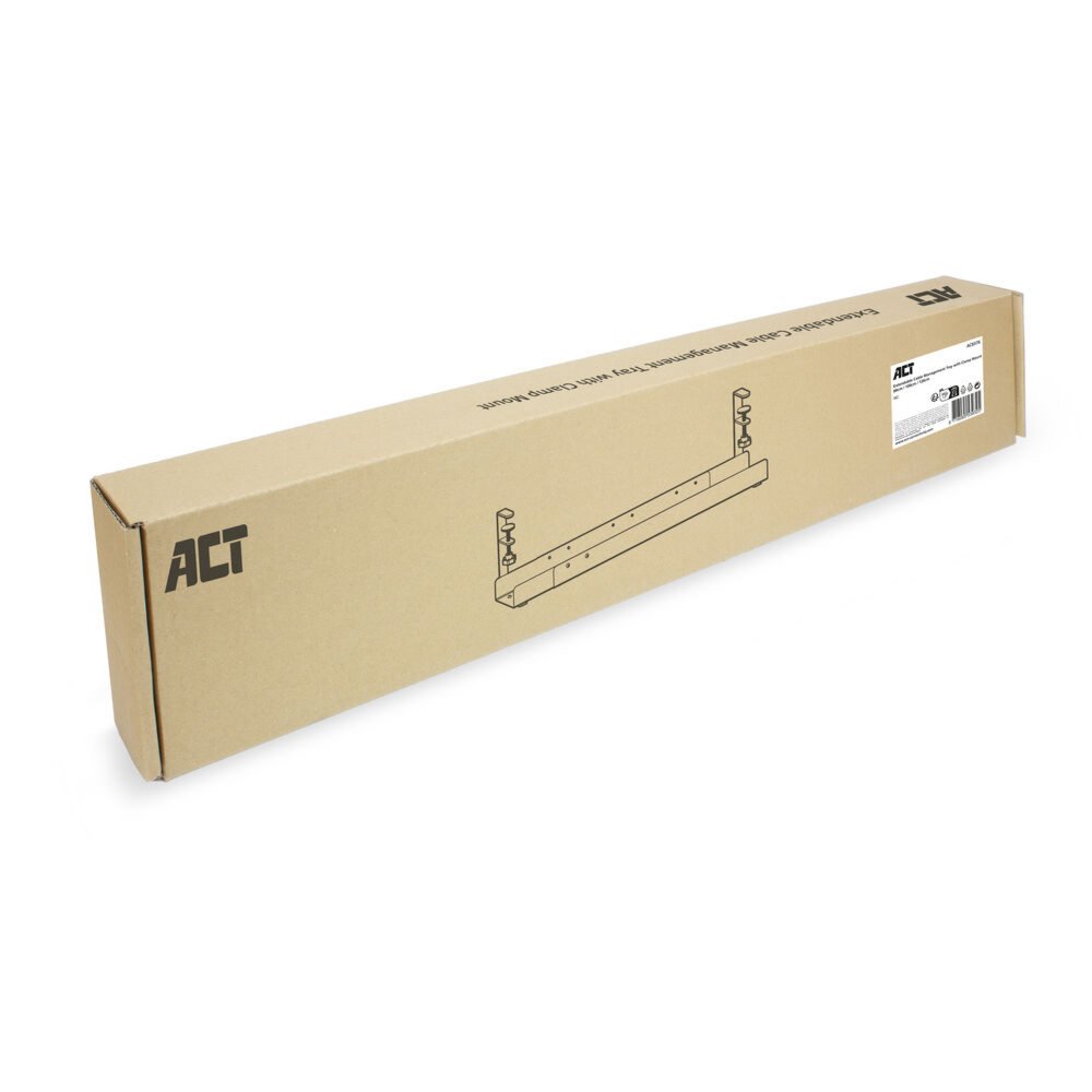 ACT Verstelbare Kabelgoot | Onder-bureau montage | Kabelmanagement | Metaal | Zwart 8 ACT Verstelbare Kabelgoot | Onder-bureau montage | Kabelmanagement | Metaal | Zwart - Afbeelding 8