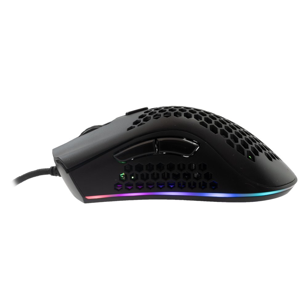 Baracuda CORAL RGB | Bedrade Gaming Muis | USB-A | 12800 DPI | Zwart 2 Baracuda CORAL RGB | Bedrade Gaming Muis | USB-A | 12800 DPI | Zwart - Afbeelding 2