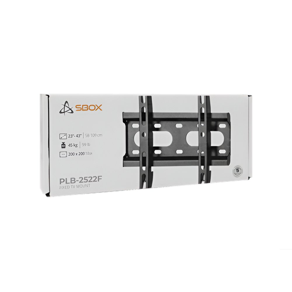 SBOX PLB-2522F-2 | TV-beugel | 23-43" | Max 45kg | VESA 200x200 6 SBOX PLB-2522F-2 | TV-beugel | 23-43" | Max 45kg | VESA 200x200 - Afbeelding 6