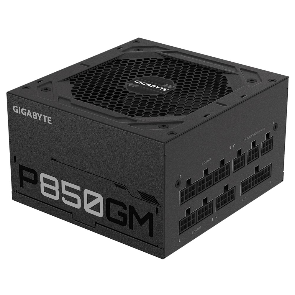 Gigabyte P850GM | 850W ATX Voeding (20+4 pin) | Zwart 3 Gigabyte P850GM | 850W ATX Voeding (20+4 pin) | Zwart - Afbeelding 3