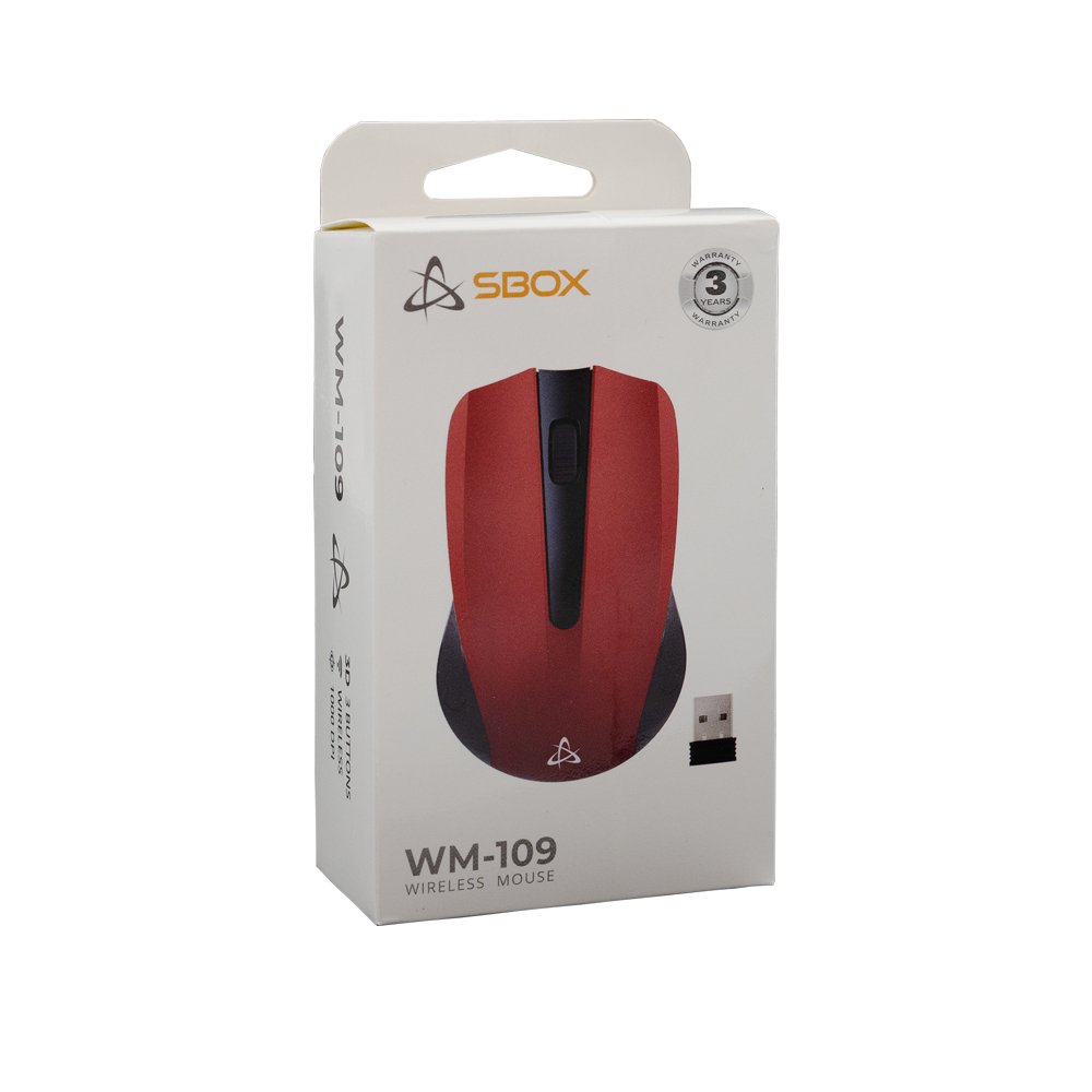 SBOX WM-109 Red | Draadloze Muis | Links- en Rechtshandig | RF | 1000 DPI | Rood 6 SBOX WM-109 Red | Draadloze Muis | Links- en Rechtshandig | RF | 1000 DPI | Rood - Afbeelding 6