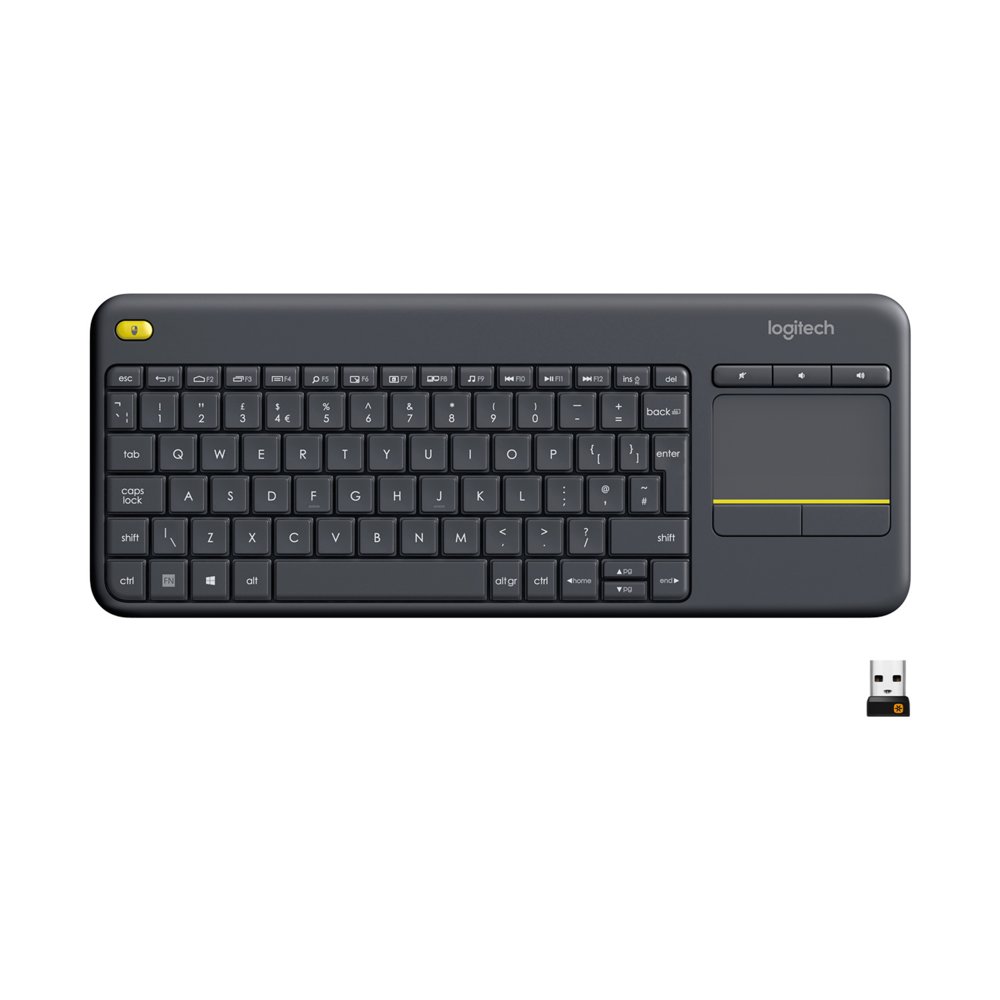 Logitech K400 | Draadloos Toetsenbord met Touchpad | QWERTY 2 Logitech K400 | Draadloos Toetsenbord met Touchpad | QWERTY - Afbeelding 2