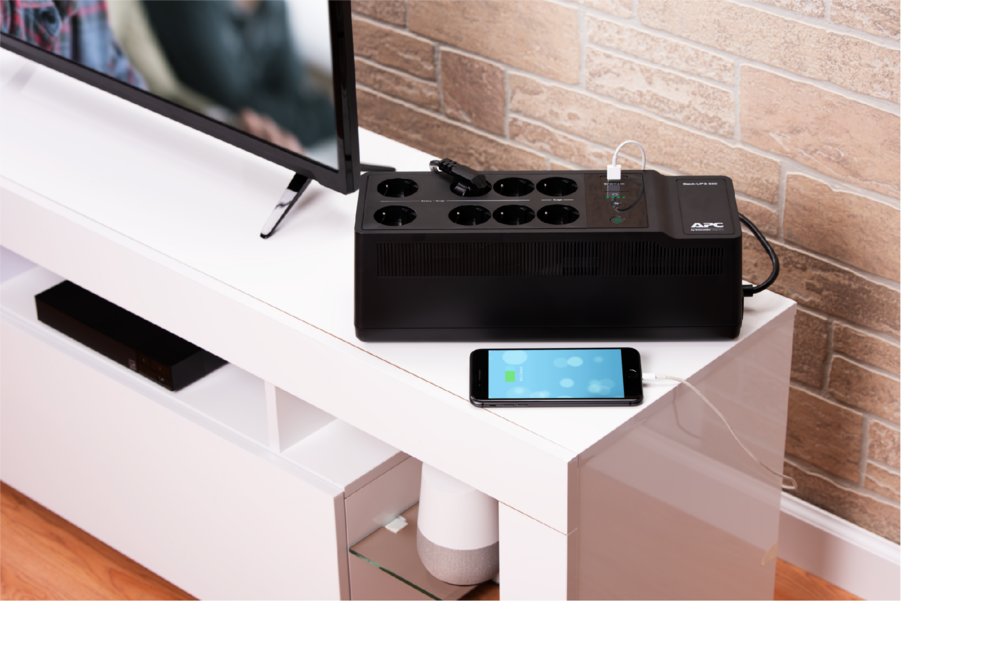 APC Back-UPS BE650G2-GR | 650 VA / 400 W | 8x Schuko Stopcontacten | 1x USB-A Oplaadpoort | LED-statusindicator | Vervangbare Batterij | Compacte Tower UPS 3 APC Back-UPS BE650G2-GR | 650 VA / 400 W | 8x Schuko Stopcontacten | 1x USB-A Oplaadpoort | LED-statusindicator | Vervangbare Batterij | Compacte Tower UPS - Afbeelding 3