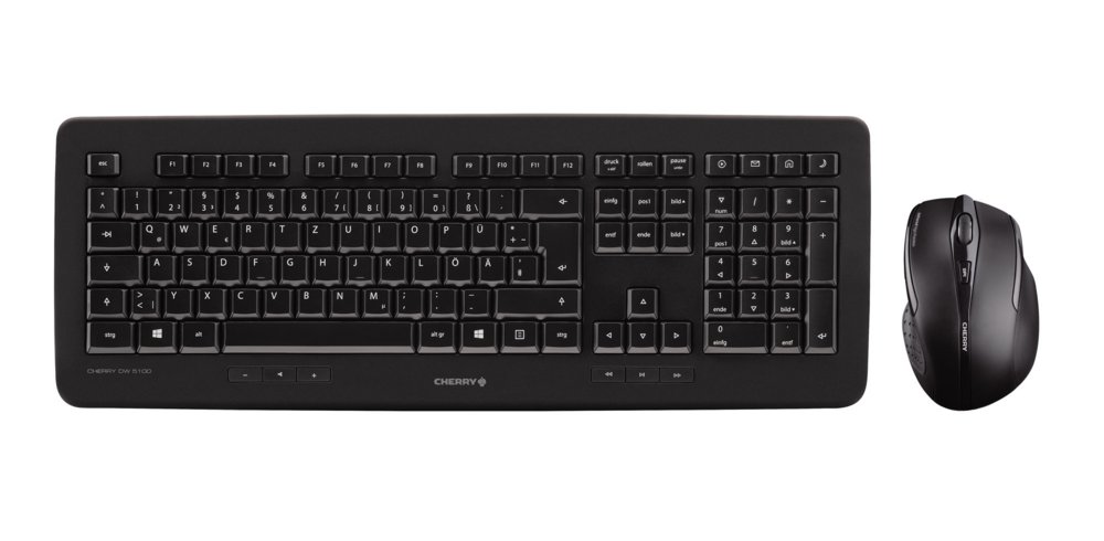 CHERRY DW 5100 | Draadloze Muis- en Toetsenbordcombo RF | QWERTY US | Zwart 1 CHERRY DW 5100 | Draadloze Muis- en Toetsenbordcombo RF | QWERTY US | Zwart