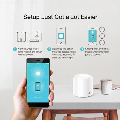 TP-Link Deco X20 (2-pack) | Dual-band WiFi 6 Mesh Router | Gigabit Ethernet | AX1800 6 TP-Link Deco X20 (2-pack) | Dual-band WiFi 6 Mesh Router | Gigabit Ethernet | AX1800 - Afbeelding 6