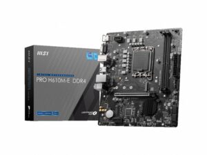 MSI PRO H610M-E | Socket LGA 1700 | Intel H610 | 2xDDR4 | Micro-ATX | Moederbord
