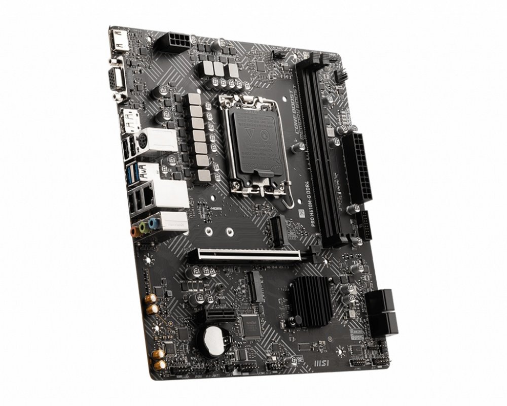 MSI PRO H610M-G | Socket LGA 1700 | Intel H610 | 2xDDR4 | Micro-ATX | Moederbord 3 MSI PRO H610M-G | Socket LGA 1700 | Intel H610 | 2xDDR4 | Micro-ATX | Moederbord - Afbeelding 3