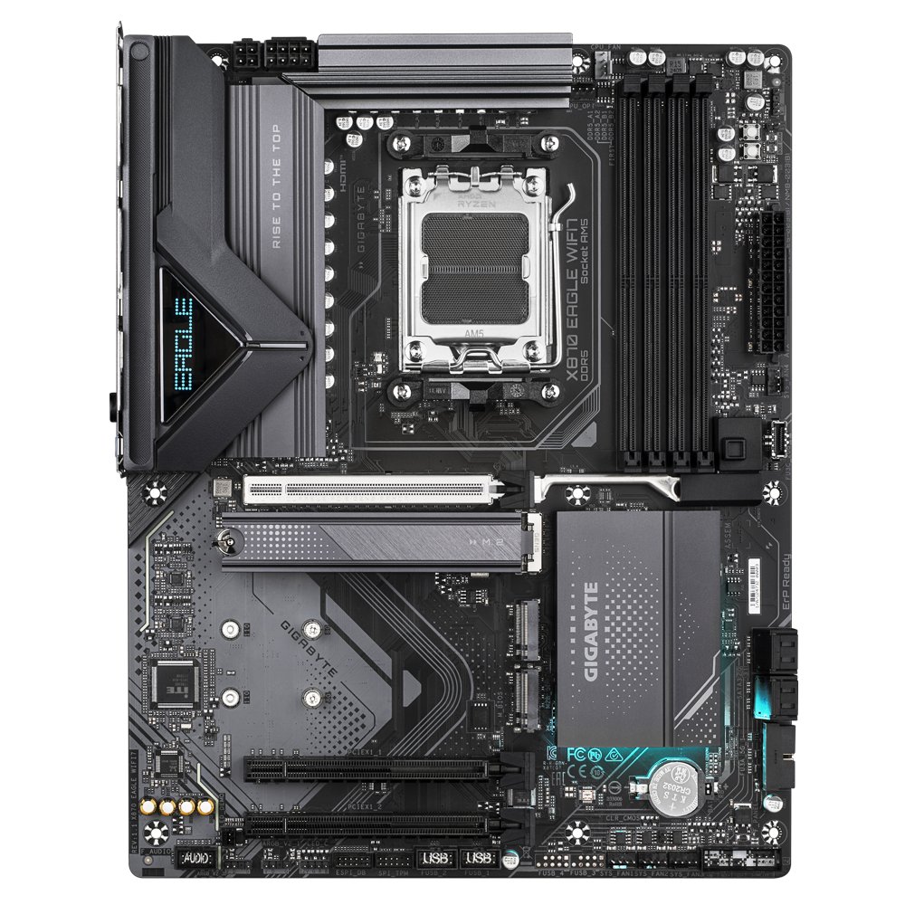 Gigabyte X870 EAGLE WIFI7 | Socket AM5 | AMD X870 | 4xDDR5 | ATX | Moederbord 2 Gigabyte X870 EAGLE WIFI7 | Socket AM5 | AMD X870 | 4xDDR5 | ATX | Moederbord - Afbeelding 2