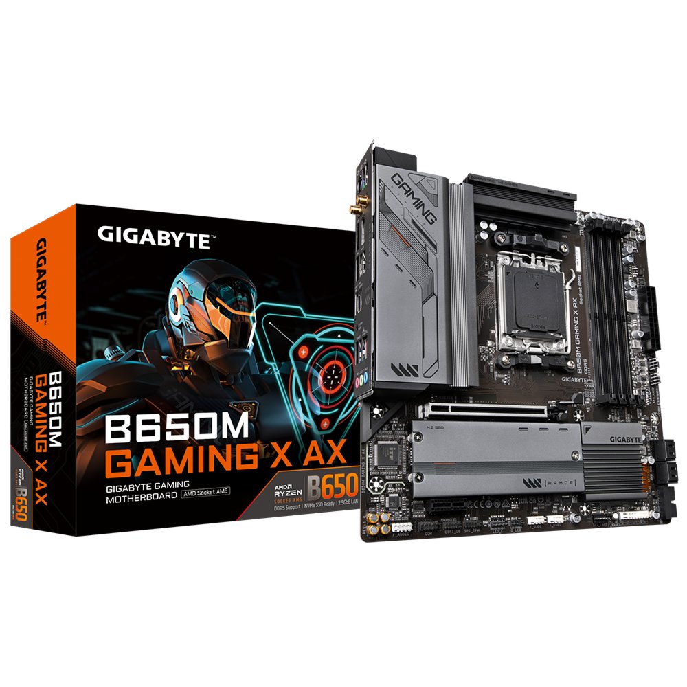 Gigabyte B650M GAMING X AX (rev. 1.x) | Socket AM5 | AMD B650 | 4xDDR5 | Micro-ATX | Moederbord 6 Gigabyte B650M GAMING X AX (rev. 1.x) | Socket AM5 | AMD B650 | 4xDDR5 | Micro-ATX | Moederbord - Afbeelding 6