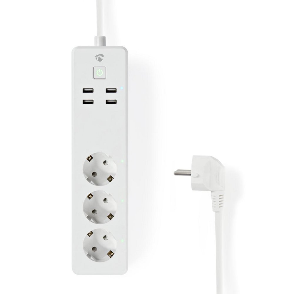 Nedis | Wi-Fi Slimme Stekkerdoos | 4 Stopcontacten | 2 USB-poorten | Wit 10 Nedis | Wi-Fi Slimme Stekkerdoos | 4 Stopcontacten | 2 USB-poorten | Wit - Afbeelding 10