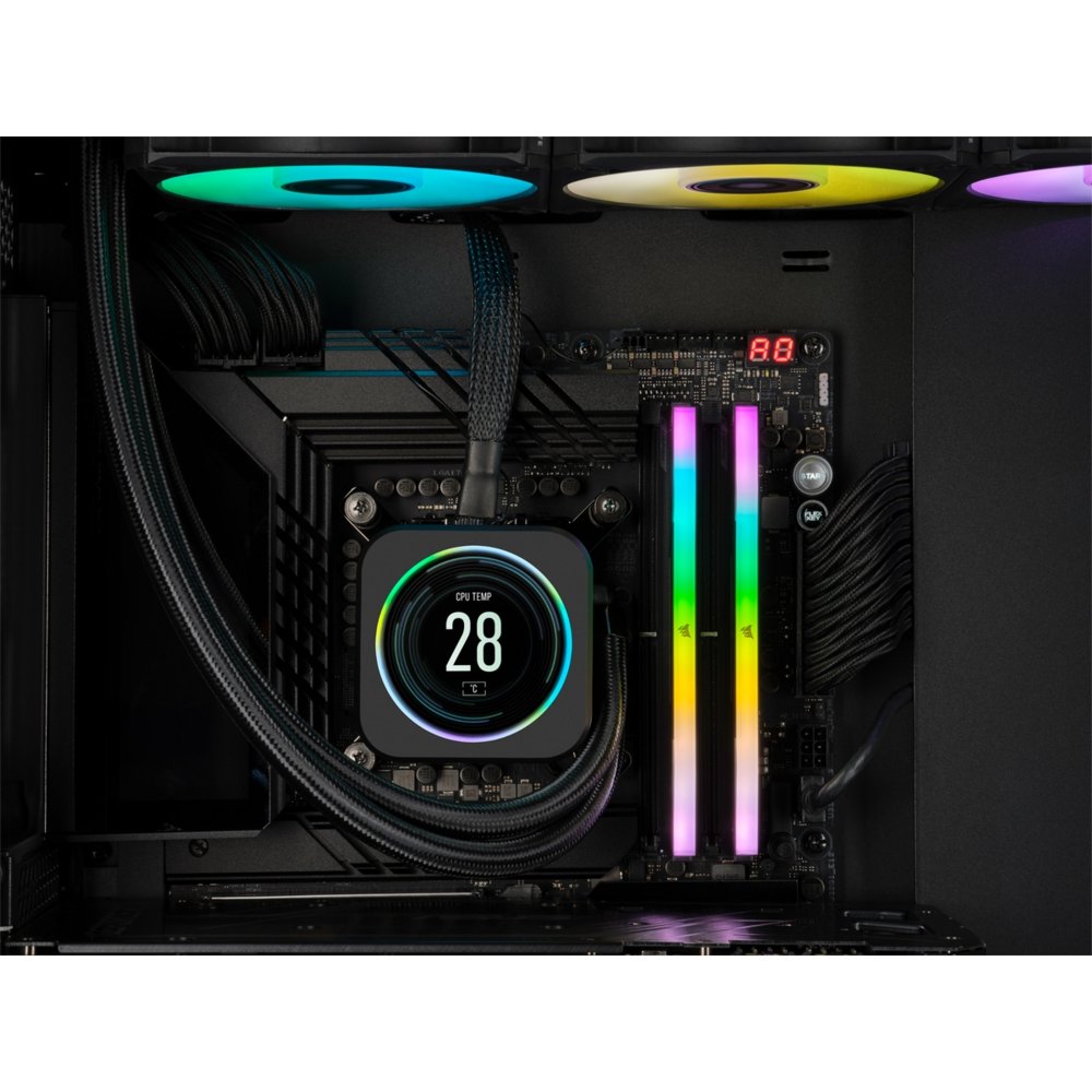 Corsair Vengeance RGB | 32GB 2x16GB | DDR5 | 6000MHz | CL36 | DIMM | Geheugenmodule | RAM 2 Corsair Vengeance RGB | 32GB 2x16GB | DDR5 | 6000MHz | CL36 | DIMM | Geheugenmodule | RAM - Afbeelding 2