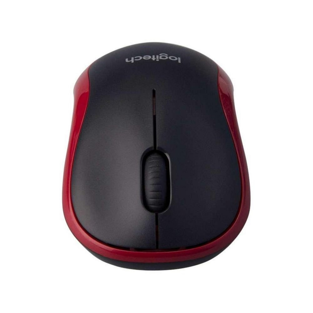 Logitech M185 | Draadloze Muis | Links- en Rechtshandig | RF | 1000 DPI | Zwart/Rood 3 Logitech M185 | Draadloze Muis | Links- en Rechtshandig | RF | 1000 DPI | Zwart/Rood - Afbeelding 3