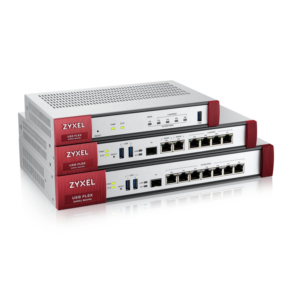 Zyxel USG Flex 100 | Firewall (Hardware) | 900 Mbit/s | 5x Gigabit LAN/WAN | VPN & UTM Beveiliging | Desktopbehuizing 4 Zyxel USG Flex 100 | Firewall (Hardware) | 900 Mbit/s | 5x Gigabit LAN/WAN | VPN & UTM Beveiliging | Desktopbehuizing - Afbeelding 4