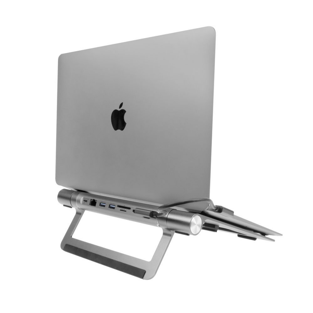 ACT AC8125 | Notebookstandaard 15.6" | Ingebouwde USB-C Docking Station | Grijs 3 ACT AC8125 | Notebookstandaard 15.6" | Ingebouwde USB-C Docking Station | Grijs - Afbeelding 3