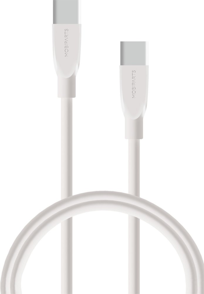 Mobiparts | USB-C naar USB-C Kabel | 2A | 1m | Wit (Bulk) 2 Mobiparts | USB-C naar USB-C Kabel | 2A | 1m | Wit (Bulk) - Afbeelding 2
