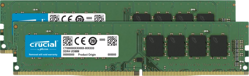Crucial | 16GB 2x8GB DDR4 | 3200MHz | DIMM | CL22 | Geheugenmodules | RAM 1 Crucial | 16GB 2x8GB DDR4 | 3200MHz | DIMM | CL22 | Geheugenmodules | RAM