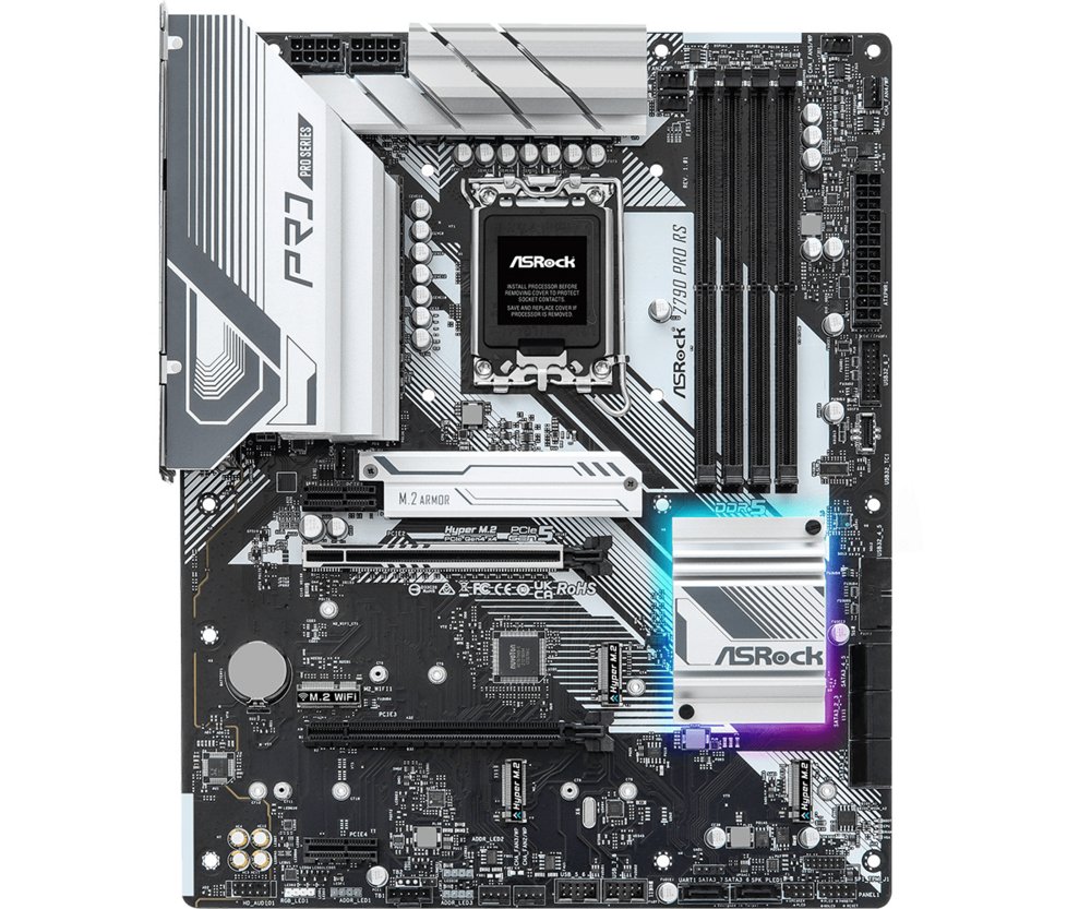 ASRock Z790 Pro RS | Socket LGA 1700 | Intel Z790 | 4xDDR5 | ATX | Moederbord 1 ASRock Z790 Pro RS | Socket LGA 1700 | Intel Z790 | 4xDDR5 | ATX | Moederbord