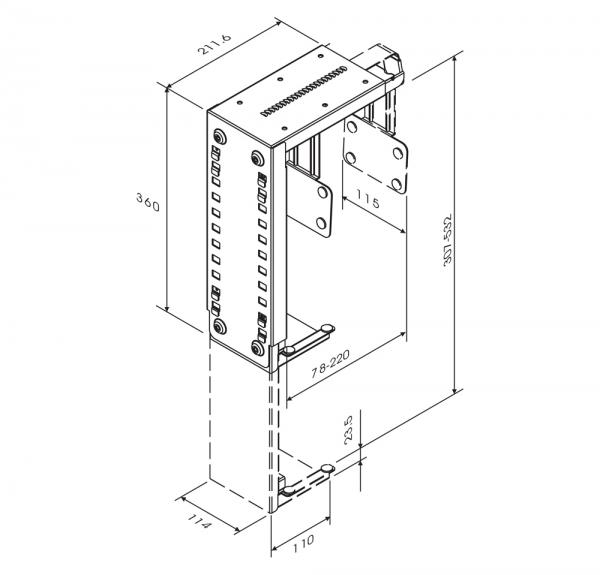 Neomounts CPU-D100BLACK PC Bureausteun, 30-53 cm, 30 kg, 8 - 22cm, zwart 3 Neomounts CPU-D100BLACK PC Bureausteun, 30-53 cm, 30 kg, 8 - 22cm, zwart - Afbeelding 3