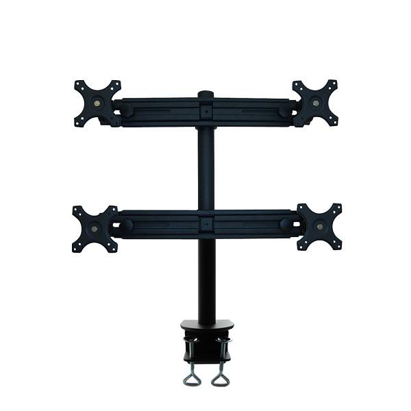 Neomounts FPMA-D700D4 LCD bureausteun, 19-30", 32 kg, 75x75/ 100x100 mm, 0 - 700mm, Black 2 Neomounts FPMA-D700D4 LCD bureausteun, 19-30", 32 kg, 75x75/ 100x100 mm, 0 - 700mm, Black - Afbeelding 2