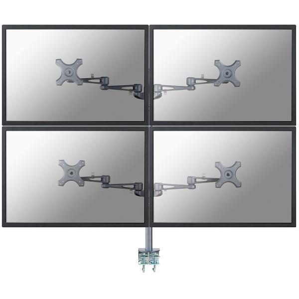 Neomounts FPMA-D935D4 LCD bureausteun, 10-27", 24 kg, 75x75/ 100x100 mm, 12cm, Silver 1 Neomounts FPMA-D935D4 LCD bureausteun, 10-27", 24 kg, 75x75/ 100x100 mm, 12cm, Silver