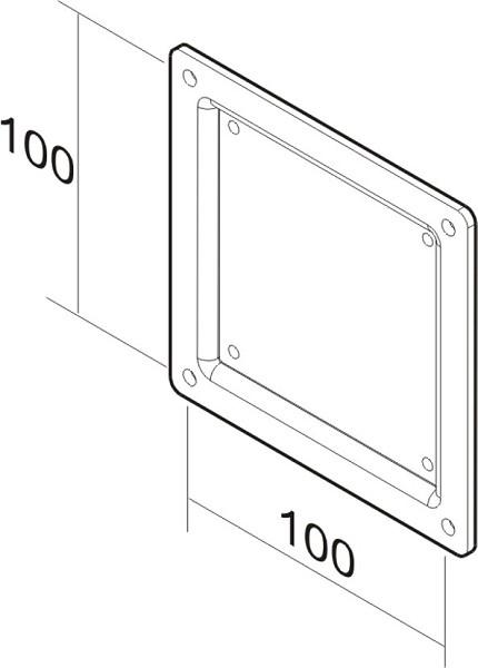 Neomounts FPMA-VESA100 LCD VESA adapter plate, VESA 75x75 -> 100x100 mm, Black 1 Neomounts FPMA-VESA100 LCD VESA adapter plate, VESA 75x75 -> 100x100 mm, Black