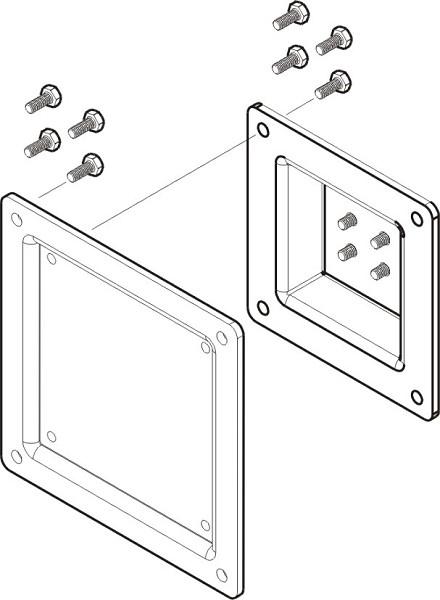 Neomounts FPMA-VESA100 LCD VESA adapter plate, VESA 75x75 -> 100x100 mm, Black 2 Neomounts FPMA-VESA100 LCD VESA adapter plate, VESA 75x75 -> 100x100 mm, Black - Afbeelding 2