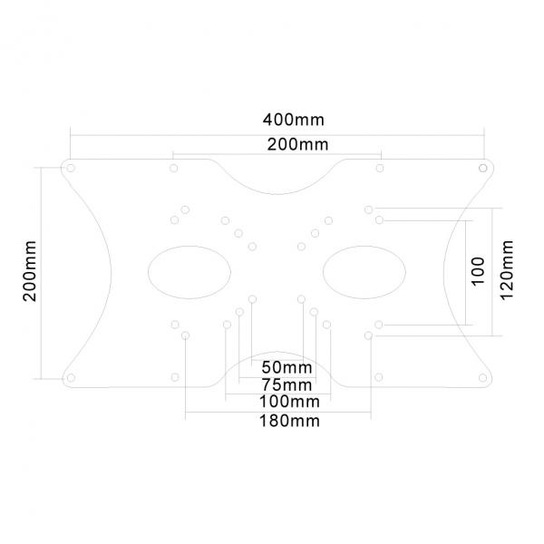 Neomounts FPMA-VESA400 VESA adapter plate, 35 kg, 50x50, 75x75, 100x100, 120x120, 200x200 2 Neomounts FPMA-VESA400 VESA adapter plate, 35 kg, 50x50, 75x75, 100x100, 120x120, 200x200 - Afbeelding 2