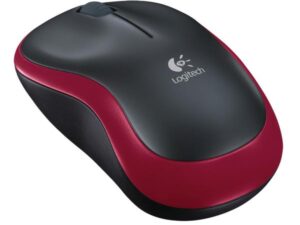 Logitech M185 Wireless Optical mouse red [RF 2.4Ghz, 1000 DPI, 3-Button, AA, 10m]