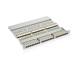 Equip 326448 48-Port Cat.6 Shielded Patch Panel, Black, RJ-45, Cat6, Black, Rack mount, 1U