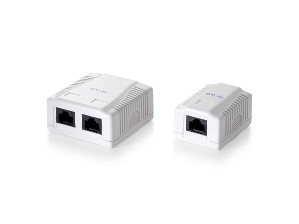 Equip 235111 1-Port Cat.5e Surface Mount Box, RJ-45, 5e, White, 39 mm, 29.5 mm, 54 mm 2 Equip 235111 1-Port Cat.5e Surface Mount Box, RJ-45, 5e, White, 39 mm, 29.5 mm, 54 mm - Afbeelding 2