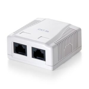 Equip 235112 2-Port Cat.5e Surface Mount Box, RJ-45, 5e, White, 59 mm, 29.5 mm, 61 mm