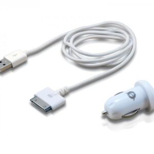 Conceptronic CUSBCAR2ASET Car Tablet Charger 2A for Apple, Cigar lighter, White