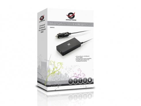 Conceptronic CNB90CAR CNB90CAR, Laptop, Auto, 12 V, 90 W, Asus, HP, Lenovo, Toshiba 3 Conceptronic CNB90CAR CNB90CAR, Laptop, Auto, 12 V, 90 W, Asus, HP, Lenovo, Toshiba - Afbeelding 3