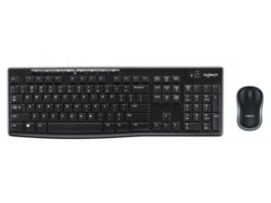 Logitech MK270 920-004509 Wireless Desktop Set black [111-key, 8x hotkey, Optical, Black]