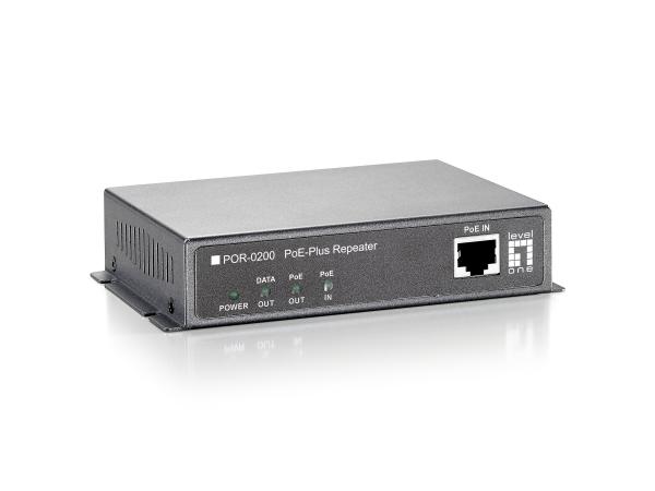 LevelOne POR-0200 PoE Network Network Repeater, Cascadable, 200 m, 10/100Base-T(X), Wall 1 LevelOne POR-0200 PoE Network Network Repeater, Cascadable, 200 m, 10/100Base-T(X), Wall