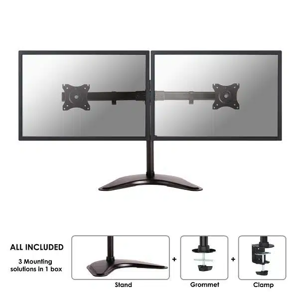 Neomounts NM-D335DBLACK NeoMounts flatscreen bureausteun Zwart 1 Neomounts NM-D335DBLACK NeoMounts flatscreen bureausteun Zwart