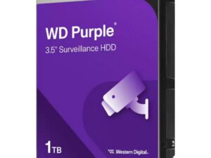 Western Digital WD10PURZ Purple Surveillance HDD, 1TB, 3.5", SATA3, 5400 RPM, 64 MB, 210 MiB/s