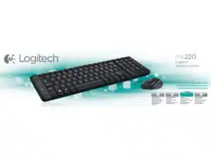 Logitech MK220 920-003161 Mini Keyb/Mouse desktop Combi set [RF Wireless/ Optical, Scroll, Black]