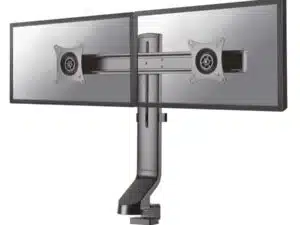 Neomounts FPMA-D860DBLACK Flatscreen bureausteun, 2x 10-27" 7 kg, 26 - 45 cm, 75x75/ 100x