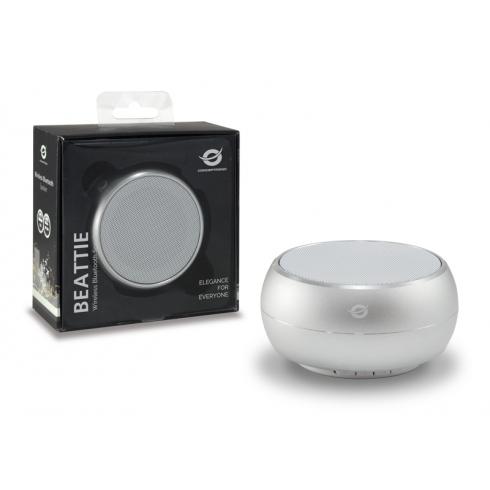 Conceptronic BEATTIE 01S BEATTIE Wireless Speaker, silver, Bluetooth 3.0+HS, 3 W, micro-USB 2 Conceptronic BEATTIE 01S BEATTIE Wireless Speaker, silver, Bluetooth 3.0+HS, 3 W, micro-USB - Afbeelding 2