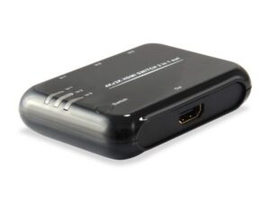 Equip 332721 HDMI 1.4 Switch 3x1, HDMI, Plastic, Black, IR, 7.1-CH, DTS-HD, Dolby TrueHD