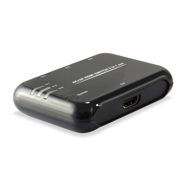 Equip 332721 HDMI 1.4 Switch 3x1, HDMI, Plastic, Black, IR, 7.1-CH, DTS-HD, Dolby TrueHD 1 Equip 332721 HDMI 1.4 Switch 3x1, HDMI, Plastic, Black, IR, 7.1-CH, DTS-HD, Dolby TrueHD