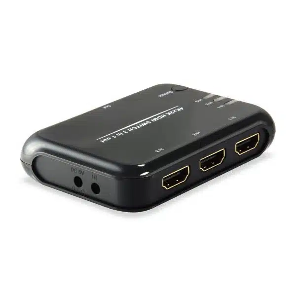 Equip 332721 HDMI 1.4 Switch 3x1, HDMI, Plastic, Black, IR, 7.1-CH, DTS-HD, Dolby TrueHD 2 Equip 332721 HDMI 1.4 Switch 3x1, HDMI, Plastic, Black, IR, 7.1-CH, DTS-HD, Dolby TrueHD - Afbeelding 2