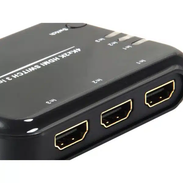 Equip 332721 HDMI 1.4 Switch 3x1, HDMI, Plastic, Black, IR, 7.1-CH, DTS-HD, Dolby TrueHD 4 Equip 332721 HDMI 1.4 Switch 3x1, HDMI, Plastic, Black, IR, 7.1-CH, DTS-HD, Dolby TrueHD - Afbeelding 4