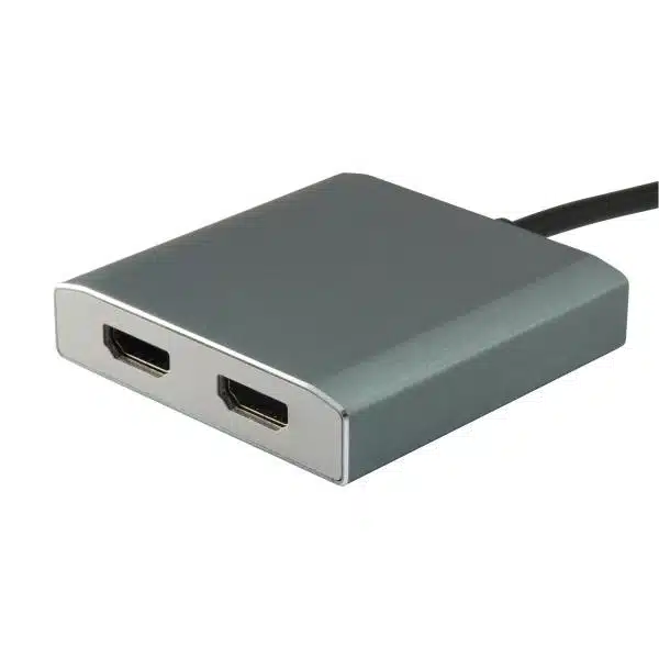 Equip 133464 USB Type C to 2x HDMI Female Adapter, 3.2 Gen 1, 4096 x 2160p 2 Equip 133464 USB Type C to 2x HDMI Female Adapter, 3.2 Gen 1, 4096 x 2160p - Afbeelding 2