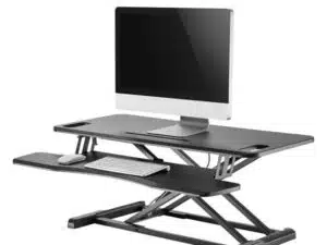 Neomounts NS-WS300BLACK Sit-Stand Desktop Workstation, 17 kg, 11 - 51 cm, Black