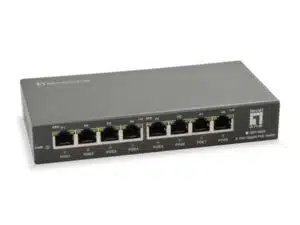 LevelOne GEP-0823 8-Port Gigabit PoE Switch, 802.3at/af PoE, 120W, Gigabit Ethernet, Full duplex