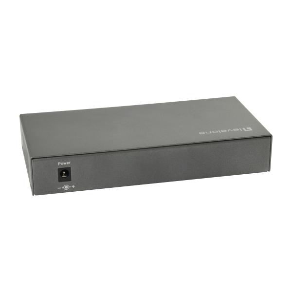 LevelOne GEP-0823 8-Port Gigabit PoE Switch, 802.3at/af PoE, 120W, Gigabit Ethernet, Full duplex 2 LevelOne GEP-0823 8-Port Gigabit PoE Switch, 802.3at/af PoE, 120W, Gigabit Ethernet, Full duplex - Afbeelding 2