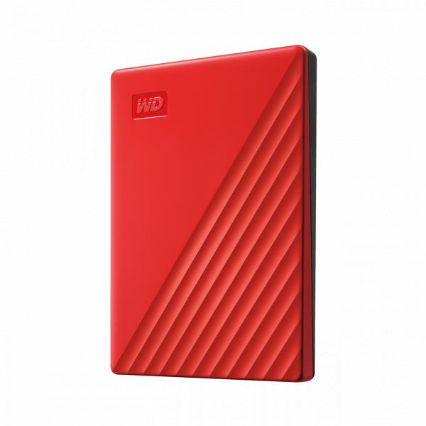 Western Digital WDBPKJ0040BRD-WESN My Passport External HDD, 4TB, USB 3.2 Gen 1, Red 2 Western Digital WDBPKJ0040BRD-WESN My Passport External HDD, 4TB, USB 3.2 Gen 1, Red - Afbeelding 2