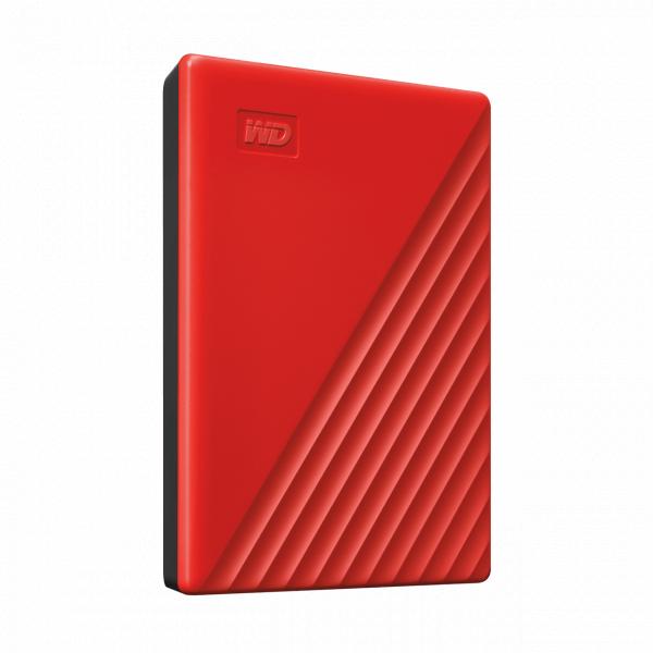 Western Digital WDBPKJ0040BRD-WESN My Passport External HDD, 4TB, USB 3.2 Gen 1, Red 3 Western Digital WDBPKJ0040BRD-WESN My Passport External HDD, 4TB, USB 3.2 Gen 1, Red - Afbeelding 3